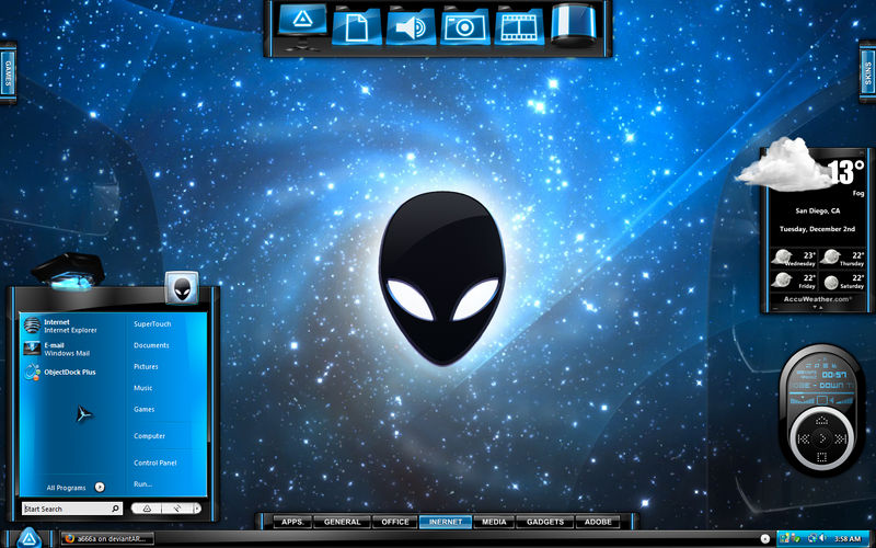 Alien Tasktop Alien Encounter Desktop by a666a on DeviantArt
