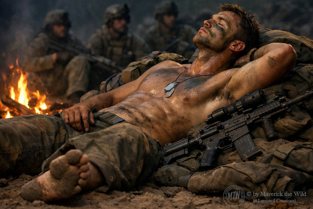 Distained Soldier Resting Soldier by MaverickTheWild on DeviantArt