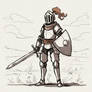Simple knight doodle