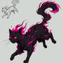 Black fire cat