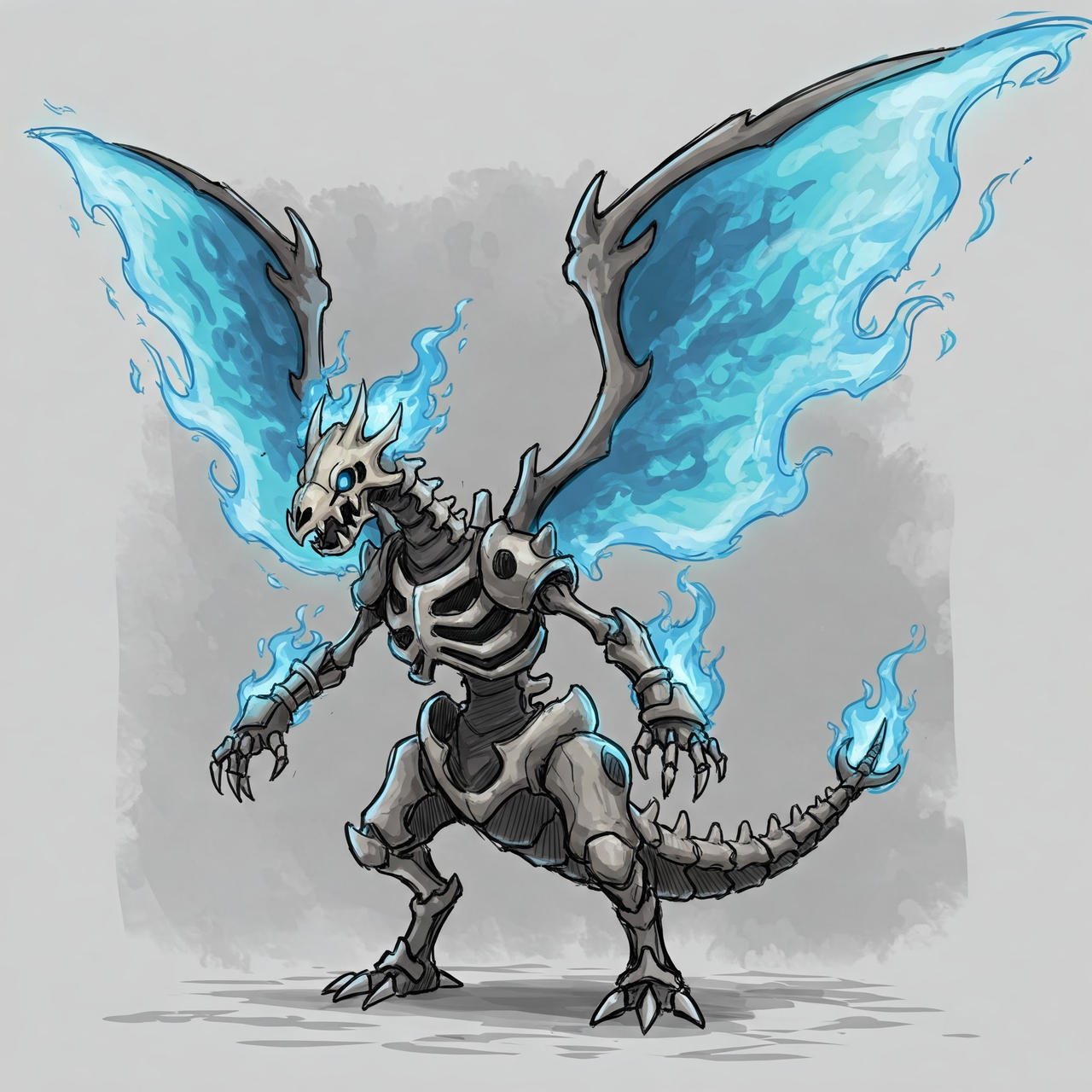 Skeletal Dragon Fakemon