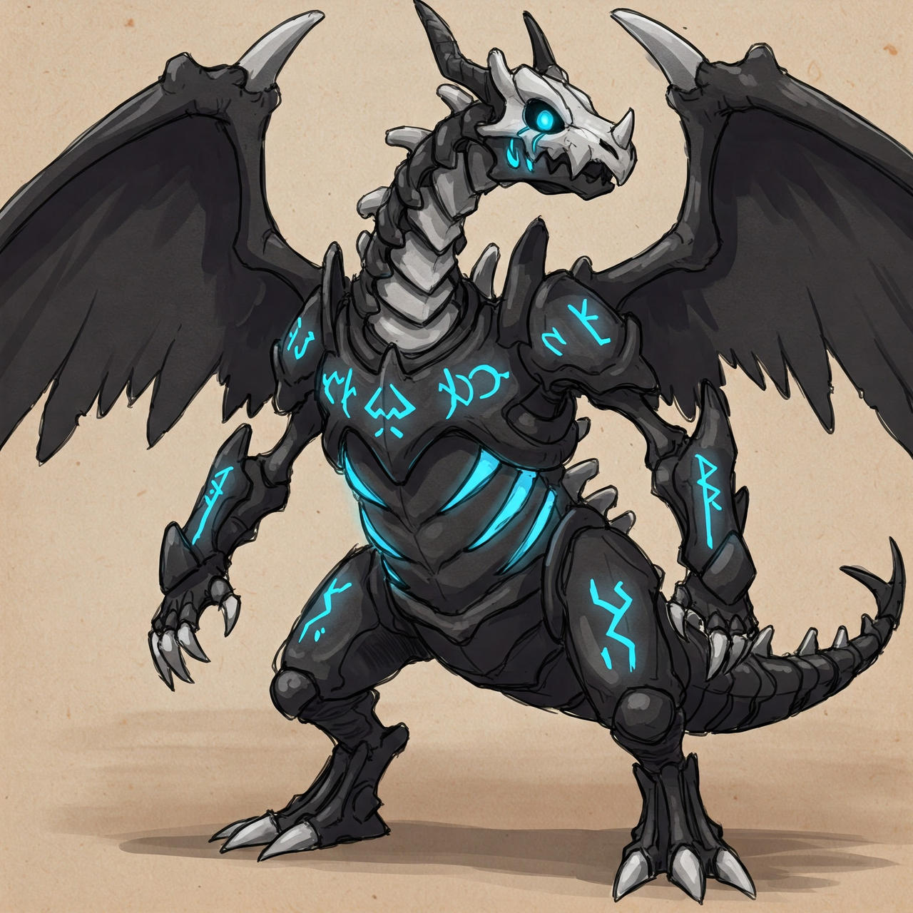 Skeletal Dragon Fakemon By TheRenderKnight On DeviantArt skeletal-dragon-fakemon-by-therenderknight-on-deviantart