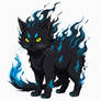 Blue flame cat