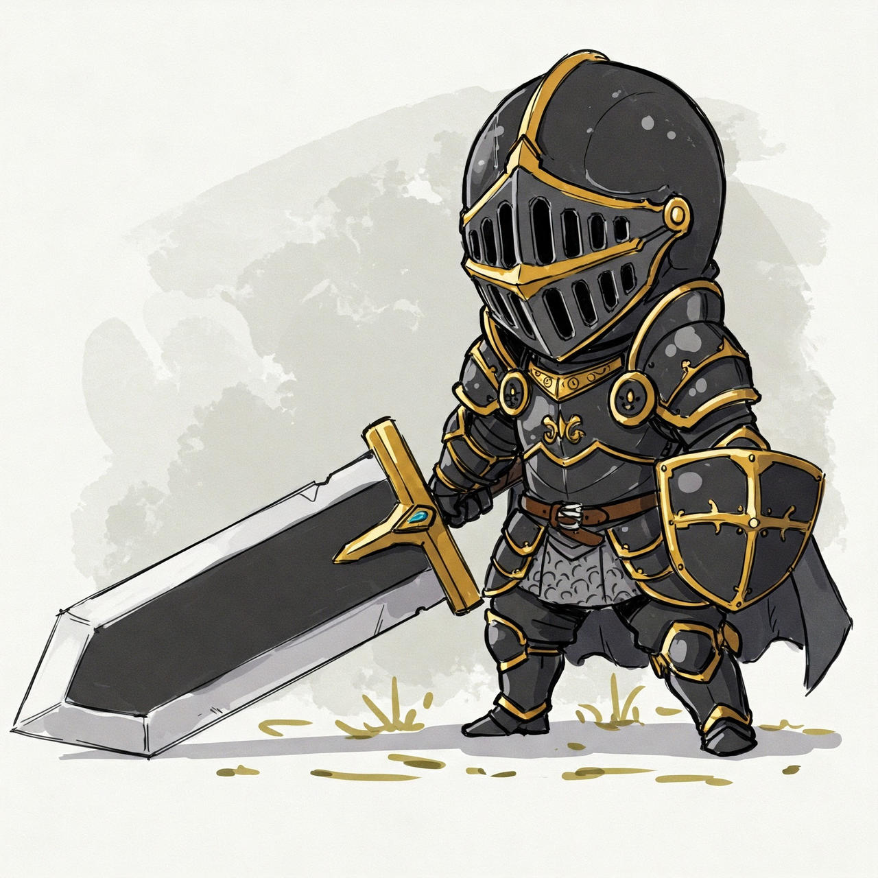Knightro Chibi Chibi Knight by TheRenderKnight on DeviantArt