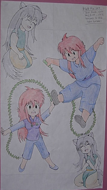 Kurama Rose and Yoko Chibis