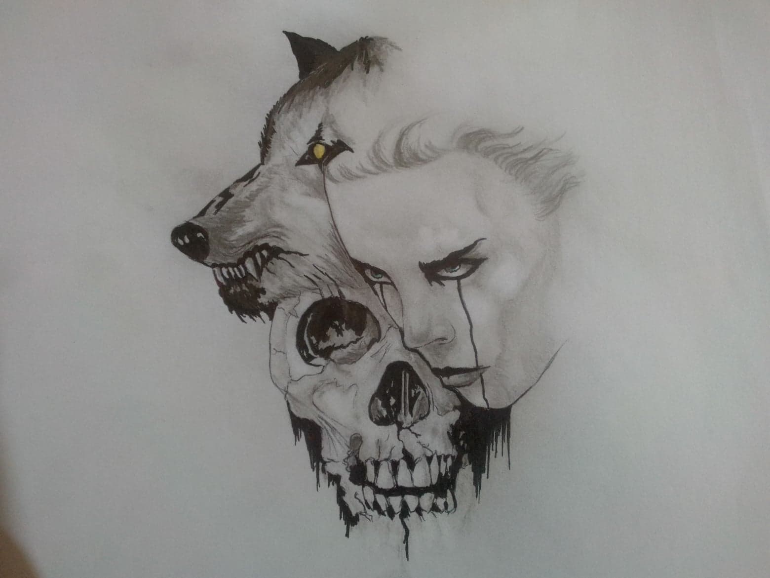 Wolf Skull Face Tattoo Design By Leonardoangel On Deviantart Wolf Skull Face Tattoo Design By Leonardoangel On Deviantart