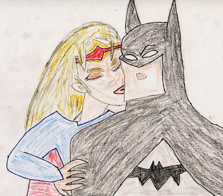 batman supergirl kiss