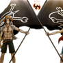 Ace and Luffy Render 1