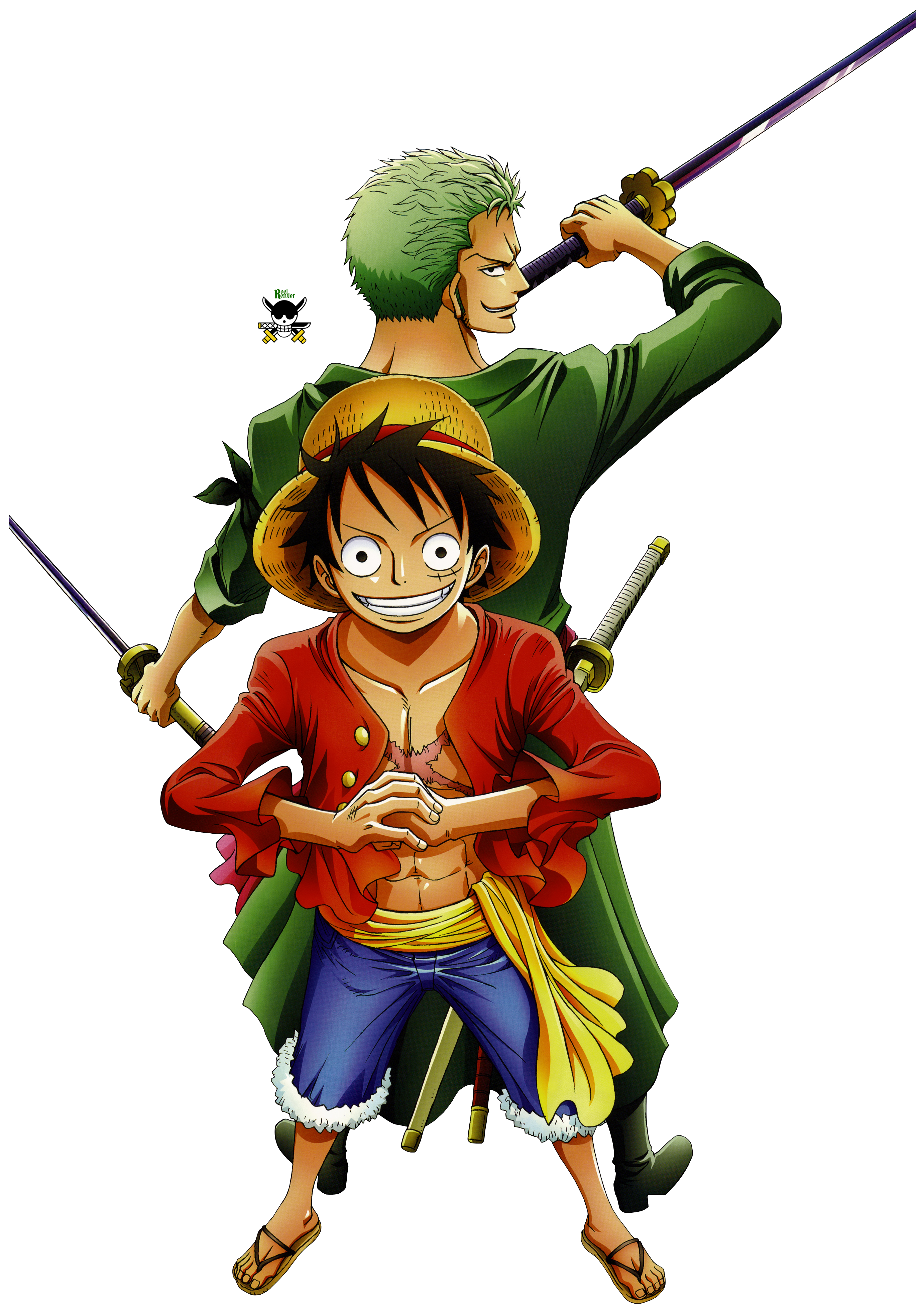 Luff and Zoro Render 1 by RoronoaRoel on DeviantArt