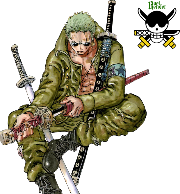 One Piece Manga Transparent Zoro, HD Png Download - vhv