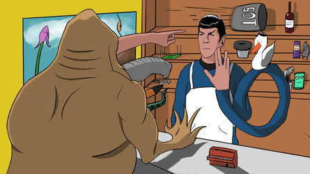 Spock's Surrealistic Grocery Store Job