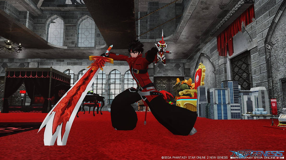 PSO2 (Global) - Garudos (Hunter) (Sword) by demonspike23 on DeviantArt