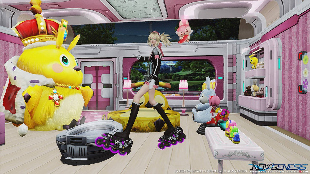 PSO2 (Global) - Chyska (Bouncer) (Jet Boots) by demonspike23 on DeviantArt