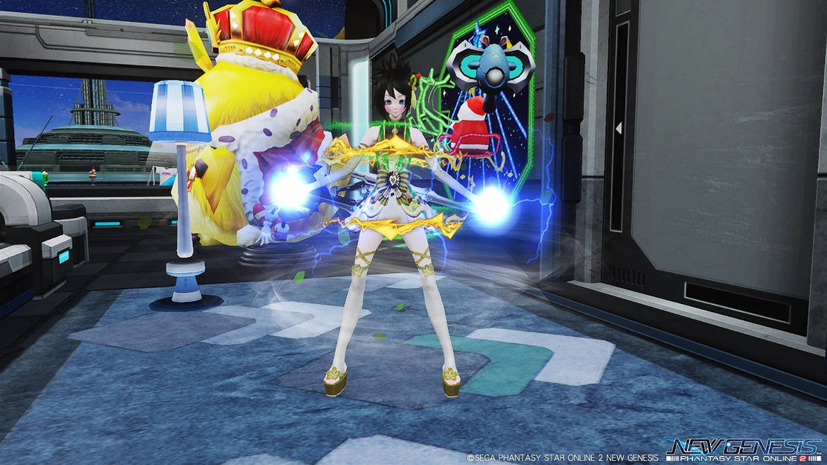 PSO2 (Global) - Saiyana (Z-Luster) Lightning Pose by demonspike23 on ...