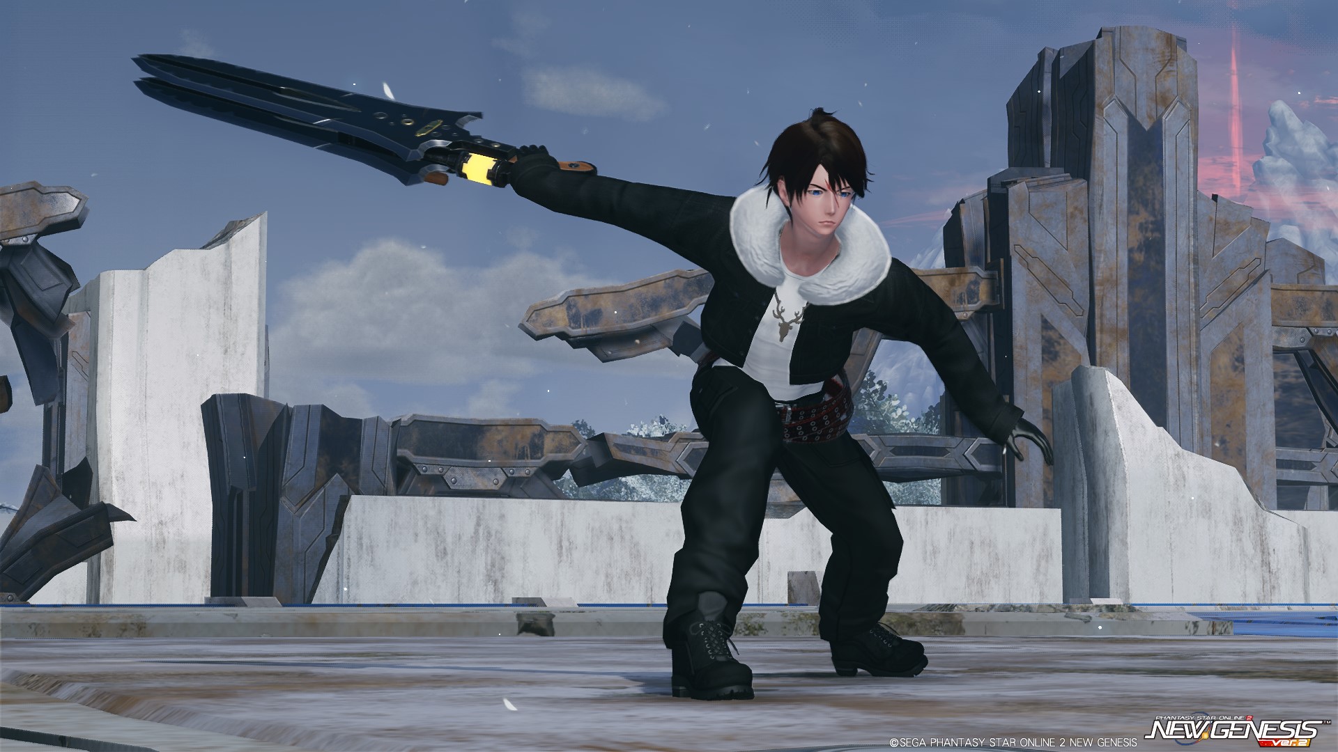 Gunblade Pso2 PSO2:NGS V2 - Garudos (Squall) (Gunblade) - Pose 3 by demonspike23 on ...