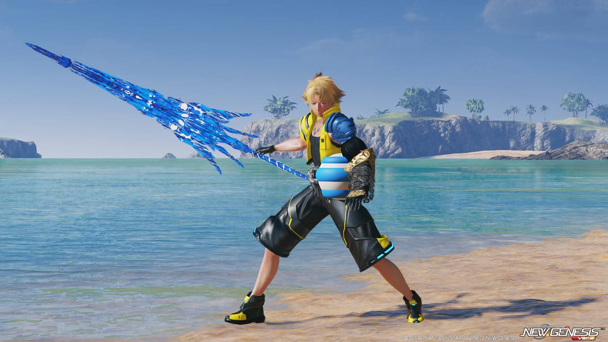 PSO2:NGS V2 - Garudos (Tidus) (Saber) (Ball) by demonspike23 on DeviantArt