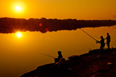 fishing the sun