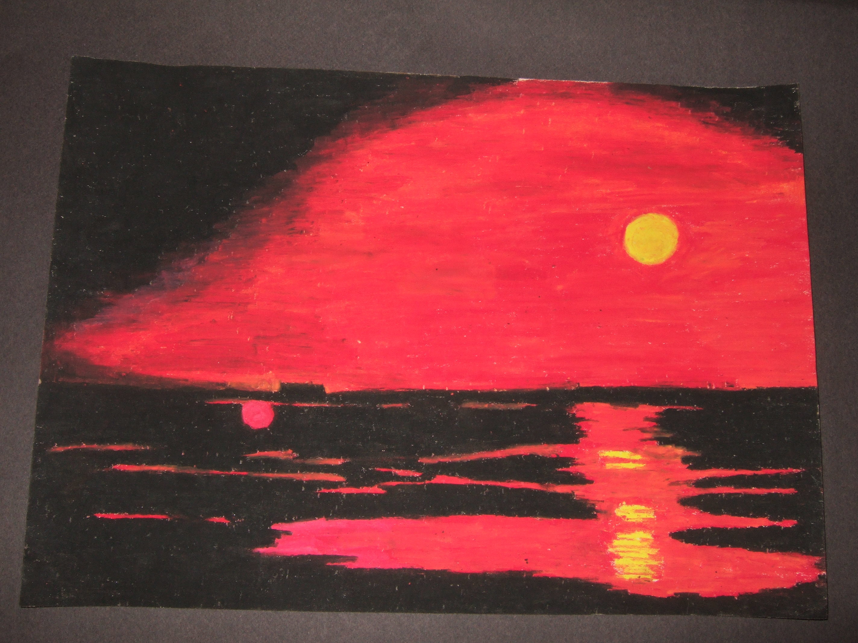 wallpapers Sunset Painting Using Oil Pastel oil pastel sunset by rachelowens on
