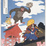 Donkey Kong as a Japanese Ukiyo-e