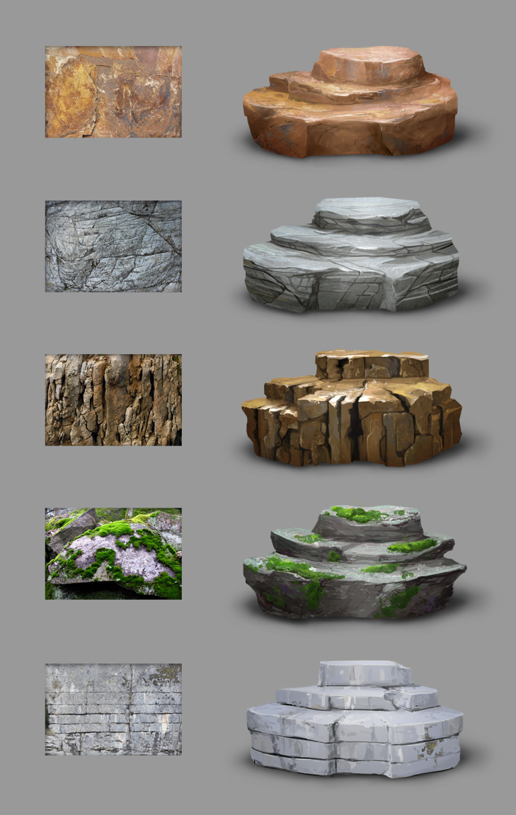 Material study - rocks by MittMac