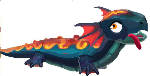 Liquid Fire Dragon Paint