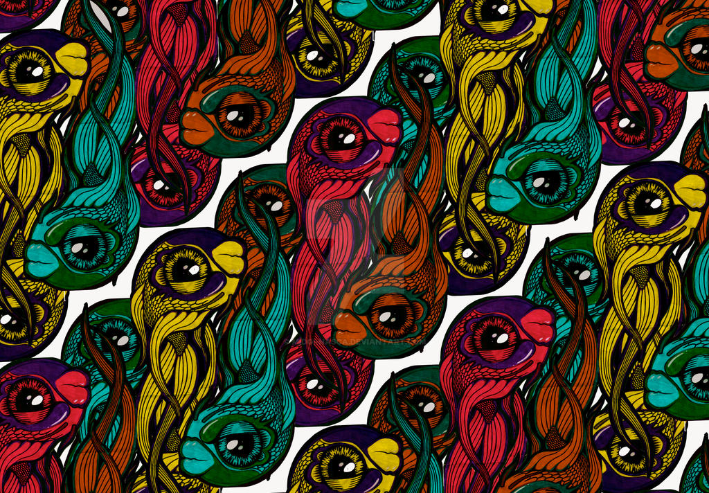 Repetitive Fish Pattern by midgi-nasca on DeviantArt