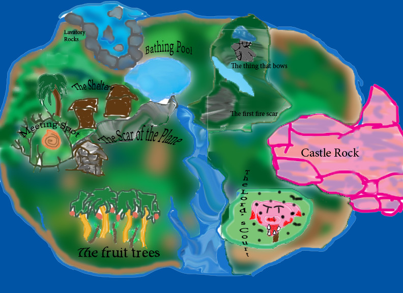 Lord of the Flies island map by dinjzie on DeviantArt