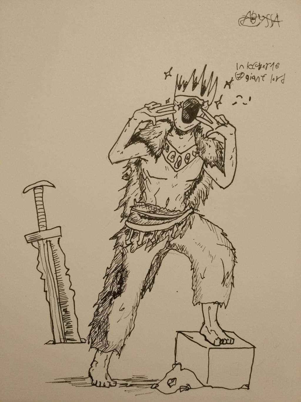 Inktober -day 7 giant lord