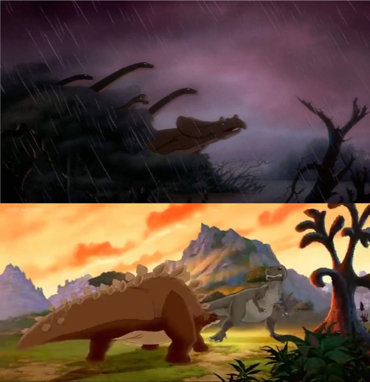 Dinos witness Stegosaurus and T-Rex rematch by AdvanceShippy on DeviantArt