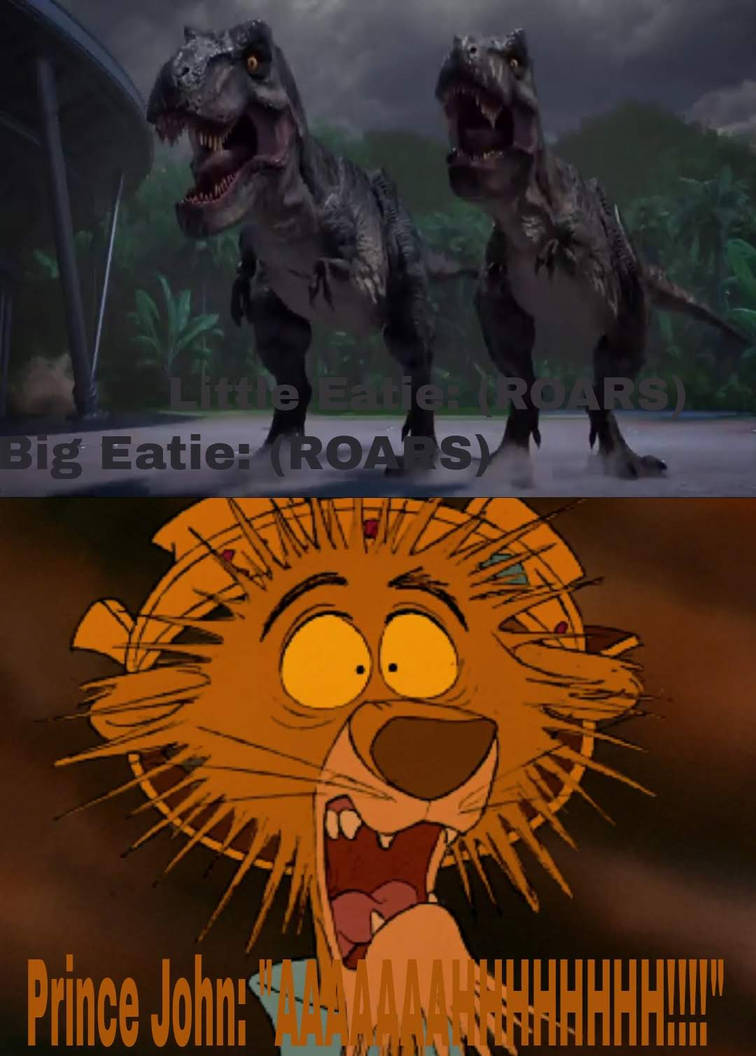 Big Eatie and Little Eatie Scare Prince John by AdvanceShippy on DeviantArt