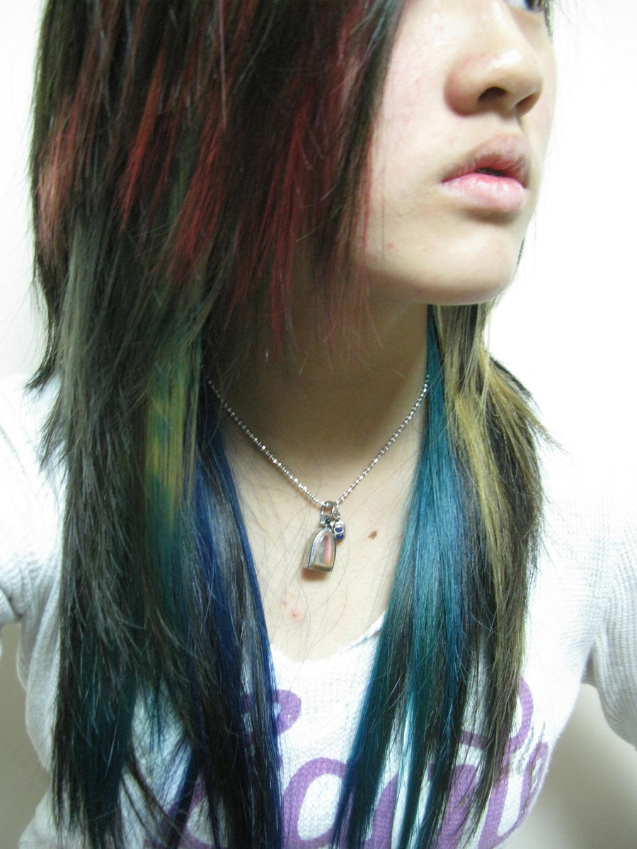 Hair-Black,Blonde,Dark Blue,Turquoise,Red,Green by SilentMelancholy27 on  DeviantArt