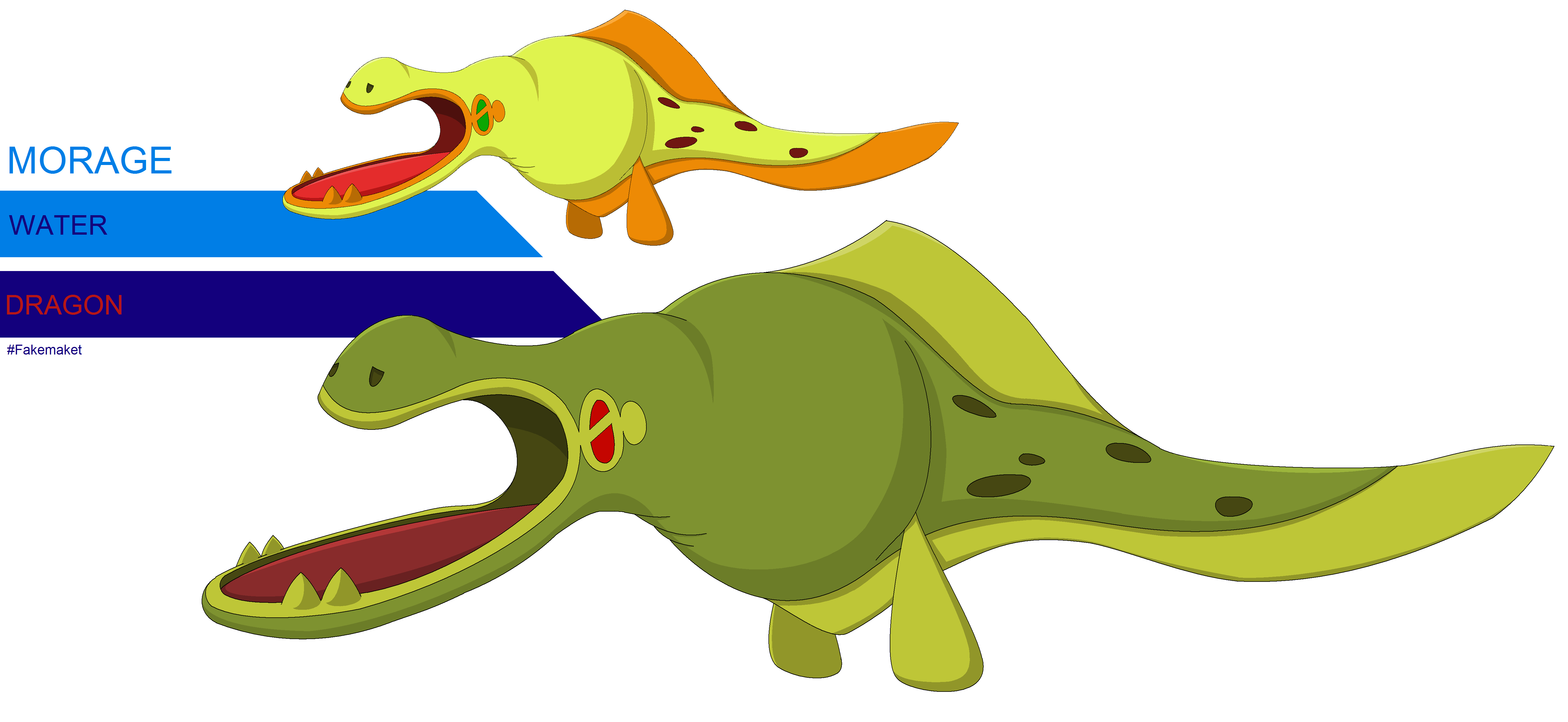 MORAGE, the moray pokemon by FakeMakeT on DeviantArt