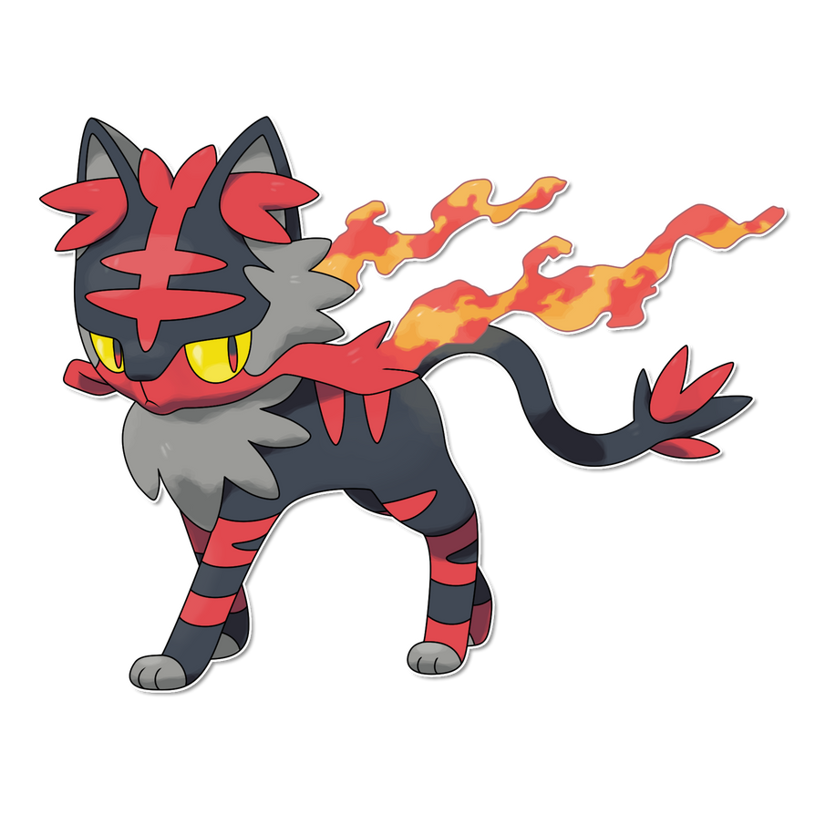 Litten Evolution: Whiskorch by FakeMakeT on DeviantArt