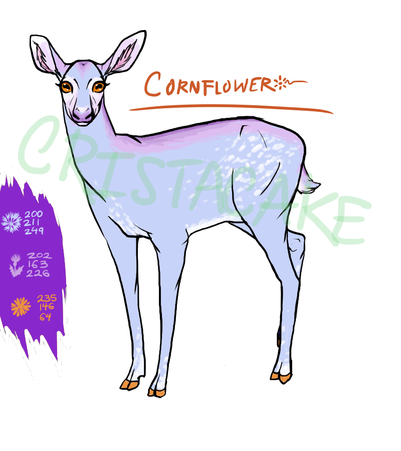 Deer Adopt- Cornflower (closed)