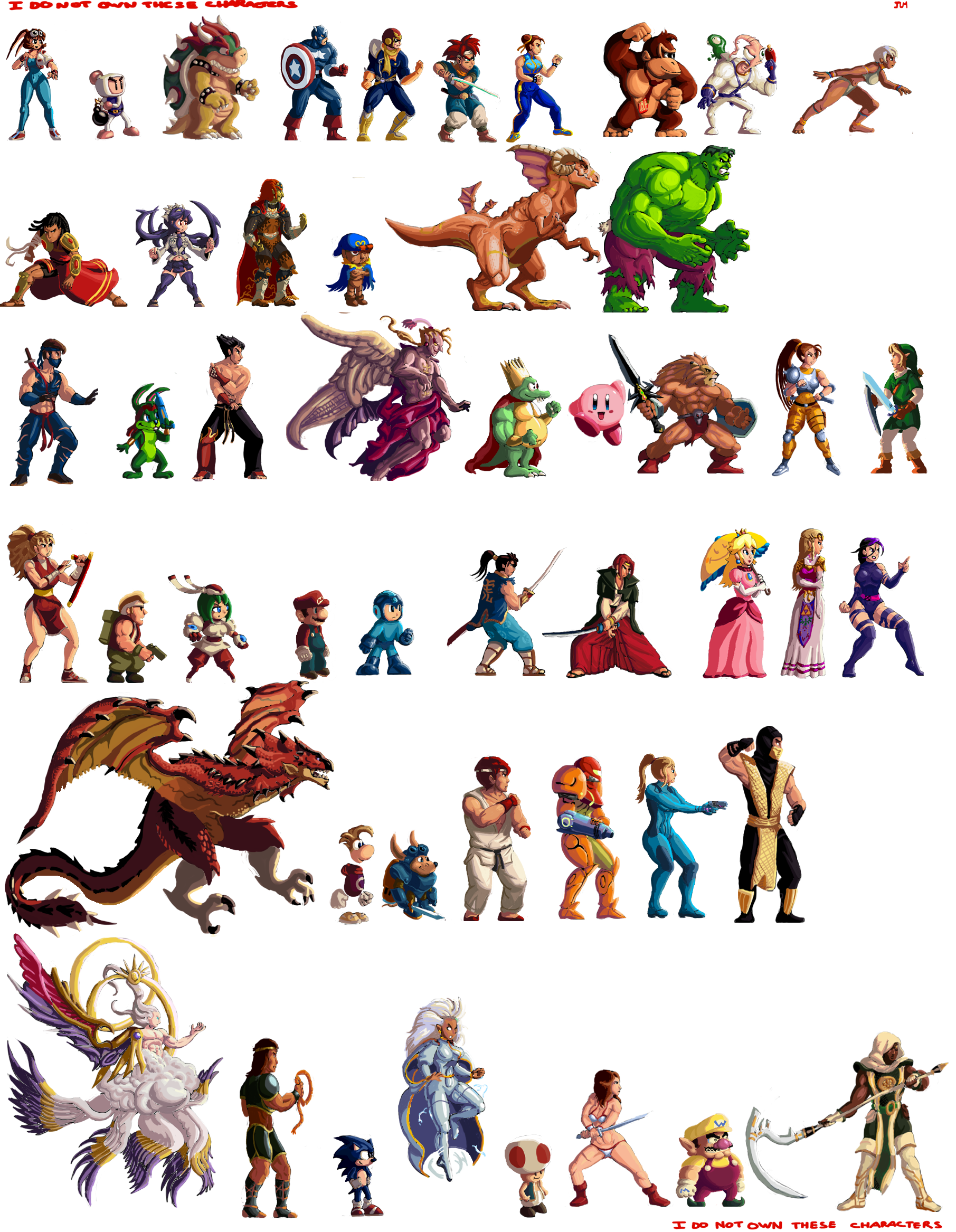 Sprites Long Sprites Compilation 1 by Nighteba on DeviantArt