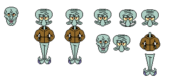 Squidward's got them fake Js (Transparent PNG) by SodiiumArt on DeviantArt