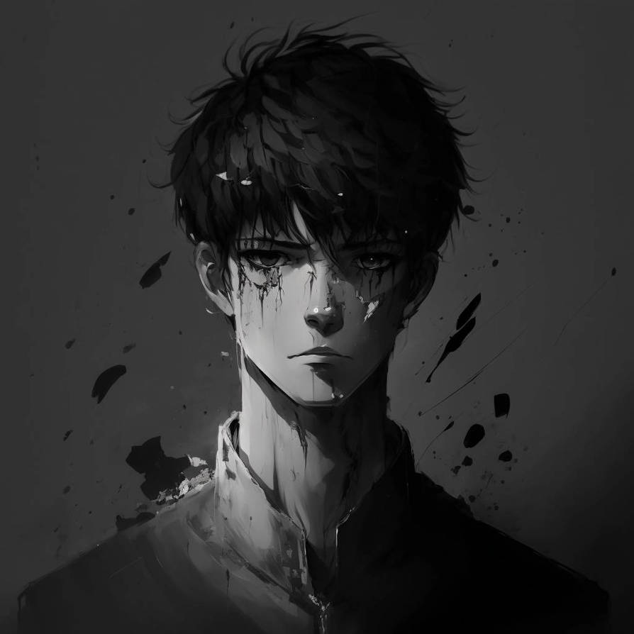 Sad Anime Boy