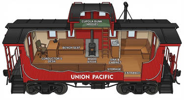 Caboose Tiny Home floor plan