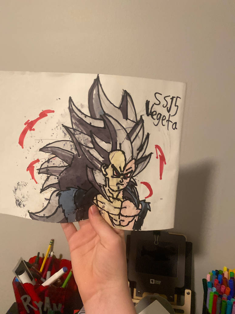 Ssj5 Drawing My first ssj5 Vegeta drawing! by SeraphimUser on DeviantArt