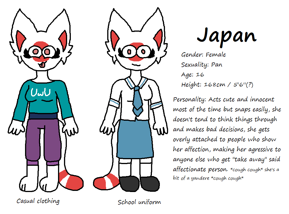 Japan {Countryhumans Ref} by NekoJacinta on DeviantArt