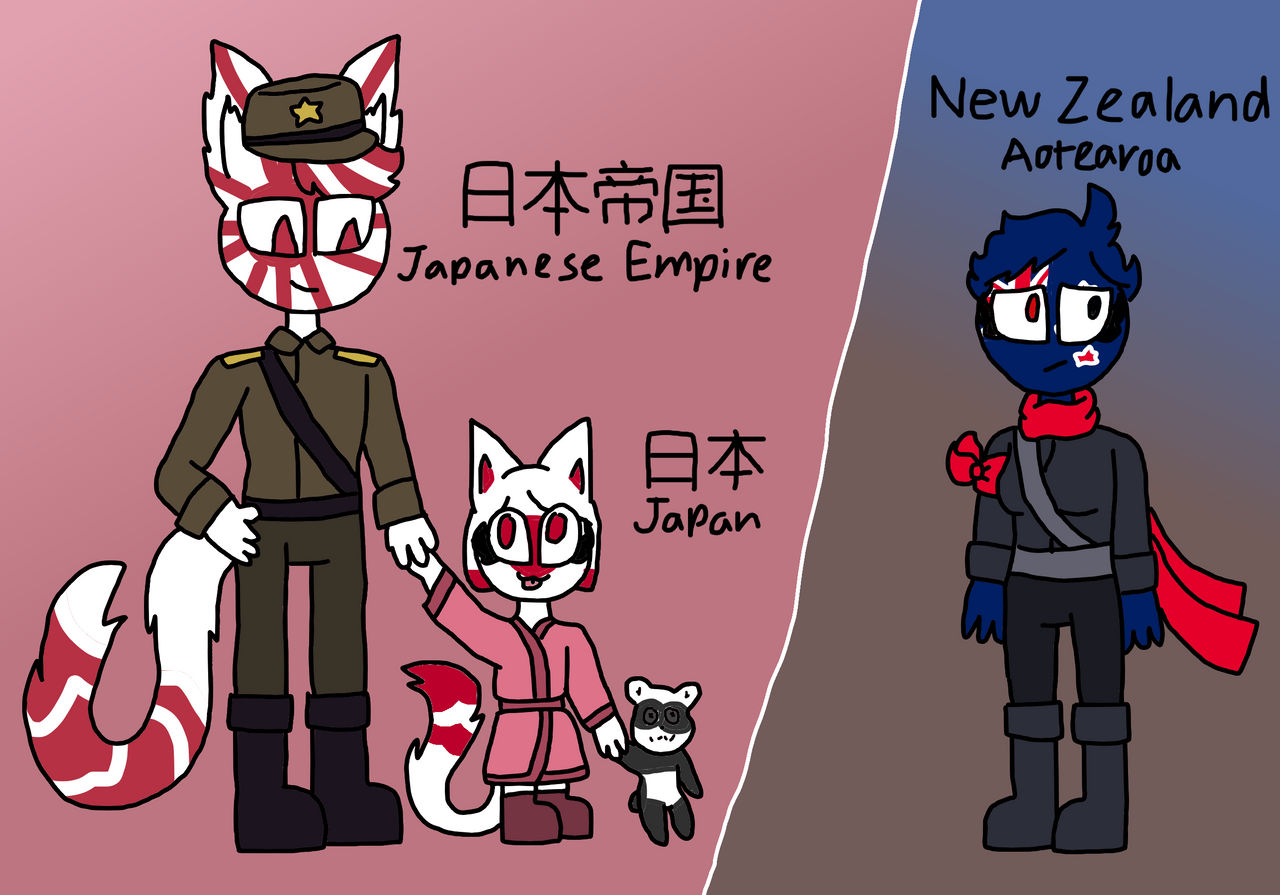 important characters in CH AU {Ref} by NekoJacinta on DeviantArt