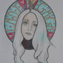 Mucha-style Art Nouveau Lady Gaga Piece