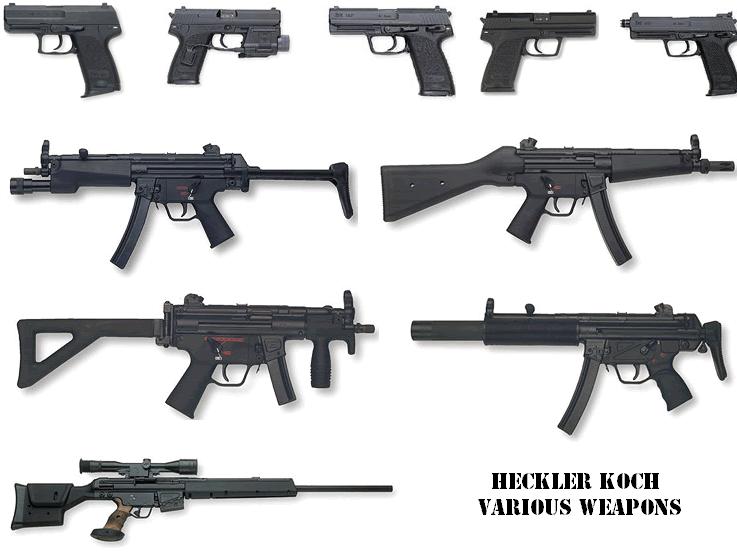 Various HK Weapons