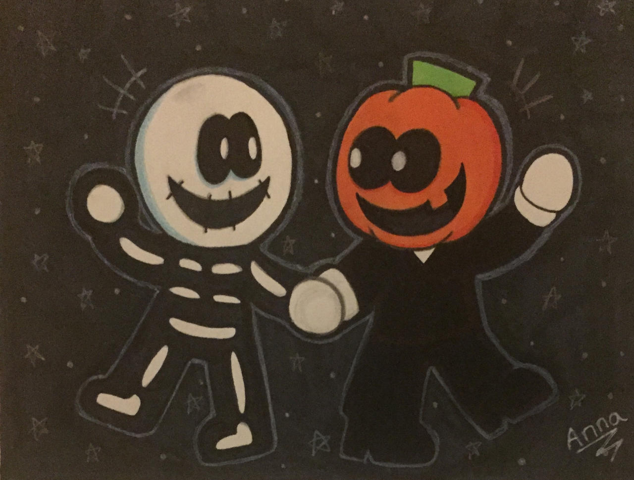 Spooky Month And Friday Night Funkin Skid N Pump By Sketchychoco On Deviantart