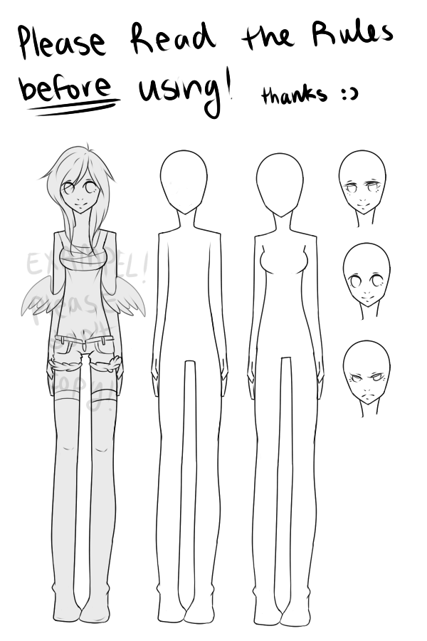 F2U {Full body base} by CherriSummer on DeviantArt