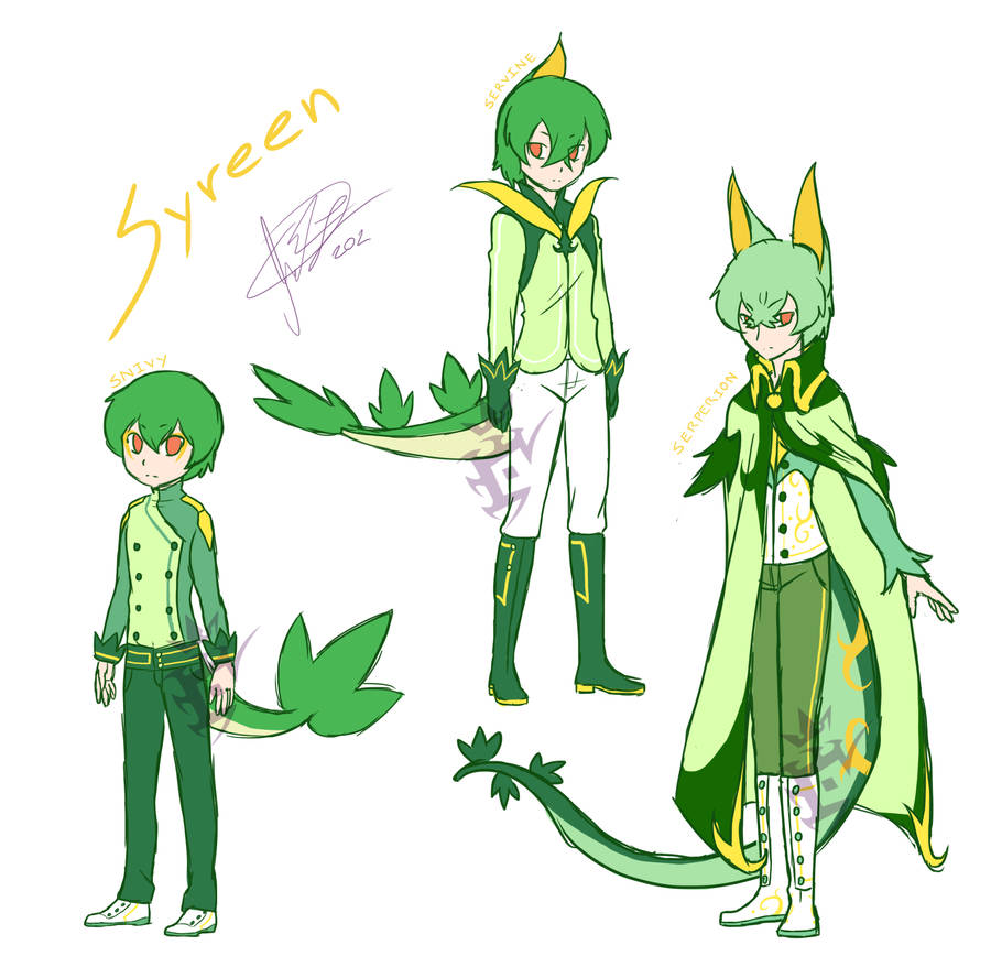 Syreen Humanized evolutions by josand on DeviantArt