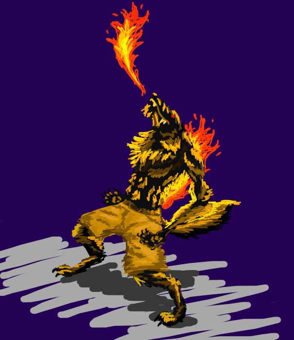 fire werewolf by SagerVolcan on DeviantArt