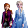 Frozen II Anna and Elsa Transparent Background