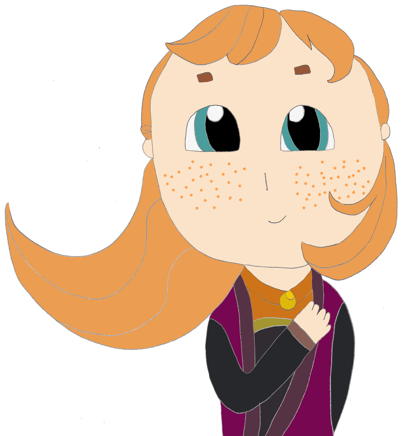 Frozen 2 Anna Drawing by britishchick09 on DeviantArt