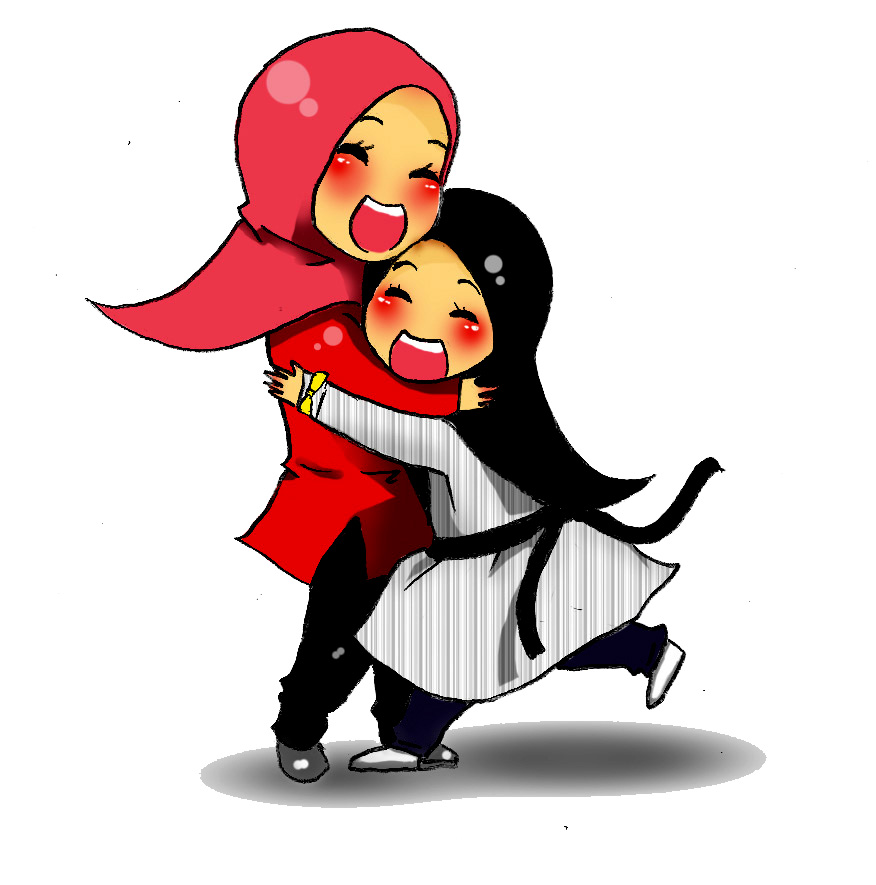 chibi mother and daughter